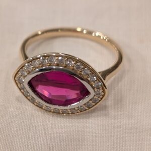 14k Rubellite Ring